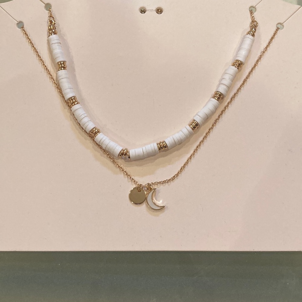 Set of 2 stackable necklaces- adjustable